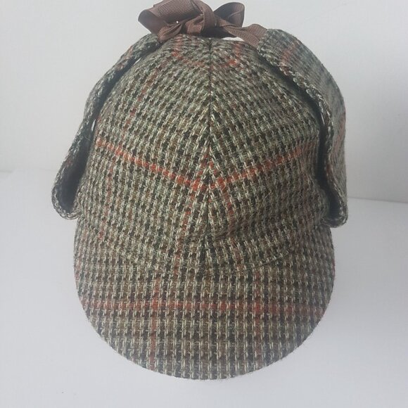 FAILSWORTH LONDON Vintage Sherlock Holmes Wool Blend Hat Cap 7/57 London Eaton's - Picture 12 of 14